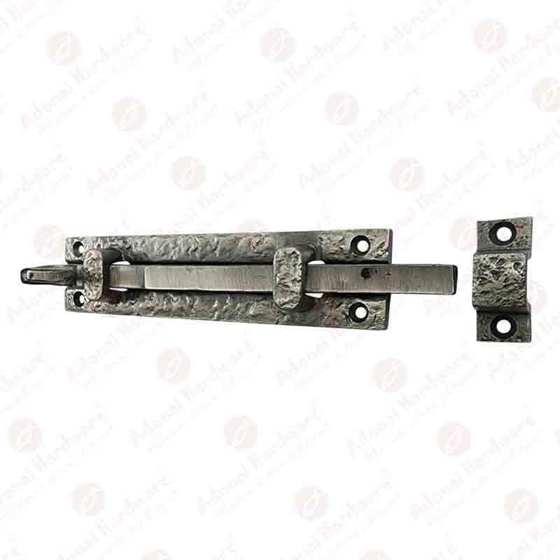 Adonai Hardware “Gazez” – Perno de puerta de hierro fundido antiguo (7 pulgadas x 1 paquete, níquel cepillado antiguo)