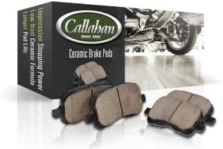 Callahan Kit de frenos delanteros y traseros para 2014 2015 2016 2017 2018 2019 Corvette C7 perforados y ranurados rotores de freno y pastillas de