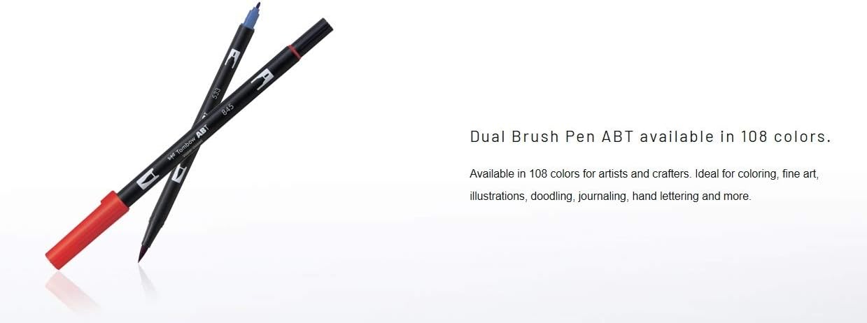 Tombow ABT (AB-T020) – Bolígrafo doble con pincel