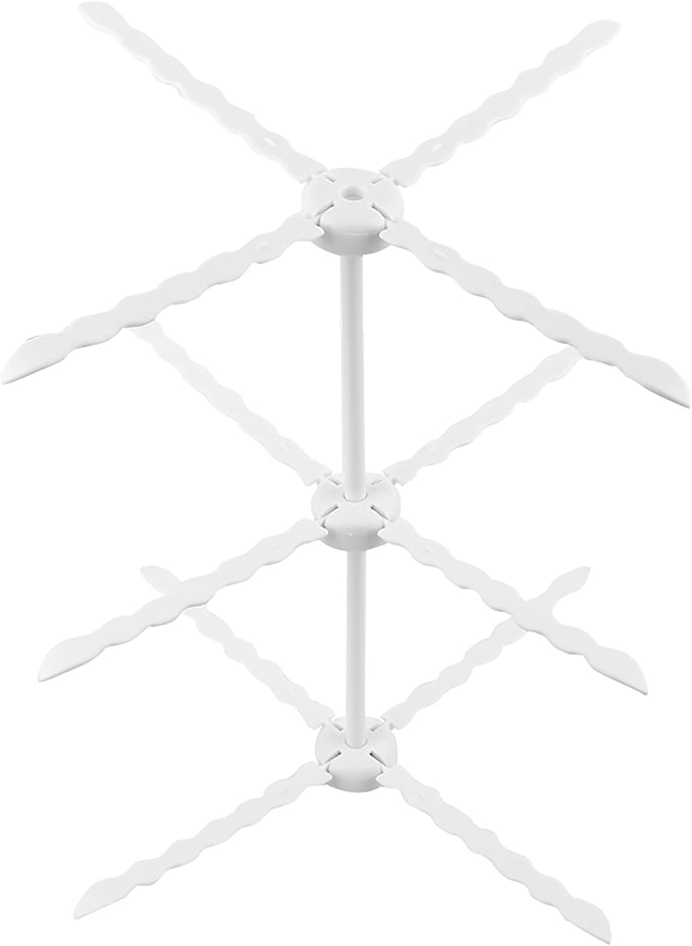 Soporte de secado de pasta de goma de fondant de 3 capas para flores de fondant, estante de secado de flores plegable, soporte seco al aire,
