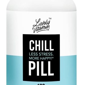 LIVELY VITAMIN CO. Chill Pill – Relax – Relájese – Sueño – Calma – Estrés – Ansiedad – Corteza de magnolia – Manzanilla – L-teanina – Passionflower LIVELY VITAMIN CO. Chill Pill – Relax – Relájese – Sueño – Calma – Estrés – Ansiedad – Corteza de magnolia – Manzanilla – L-teanina – Passionflower