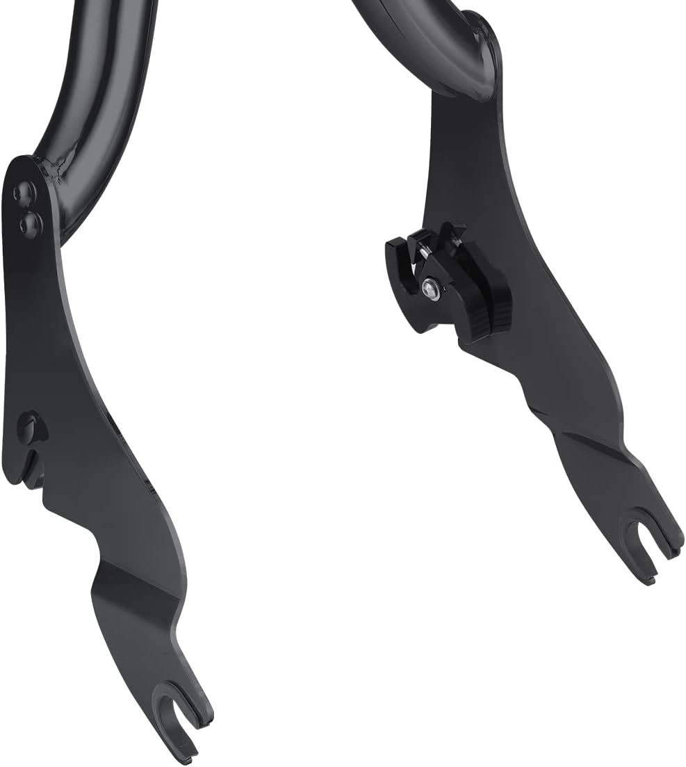 Respaldo de barra del acompañante trasero, respaldo de barra de sissy desmontable compatible con Harley Touring Street Glide Road King CVO 2009-2021