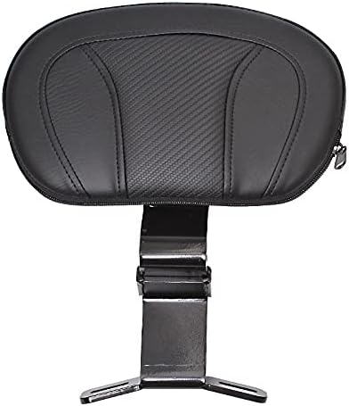 Respaldo delantero negro con almohadilla compatible con Harley Touring CVO Street Glide Road King Road Glide 2009-2022 2021 2020