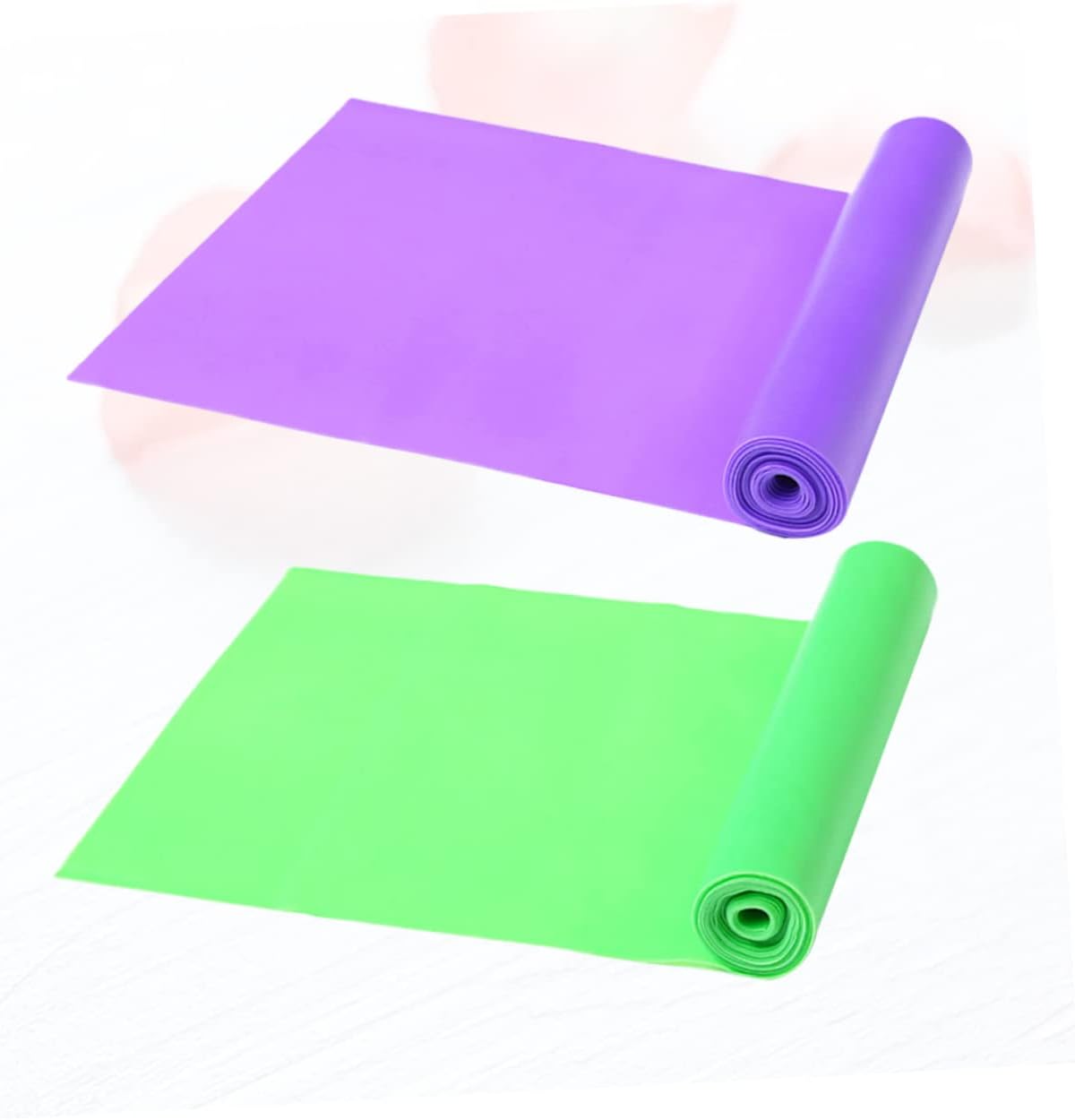 Sosoport 6pcs Ejercicio Bandas Estiramiento Yoga Correas de Estiramiento Cinturón de Gimnasio Banda Física Relajación Muscular Herramienta Fitness