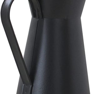 Jarrón vintage para decoración de boda, florero de hierro, jarrón retro para el hogar, florero de flores negras, hoja de hierro, cubo de flores de Jarrón vintage para decoración de boda, florero de hierro, jarrón retro para el hogar, florero de flores negras, hoja de hierro, cubo de flores de