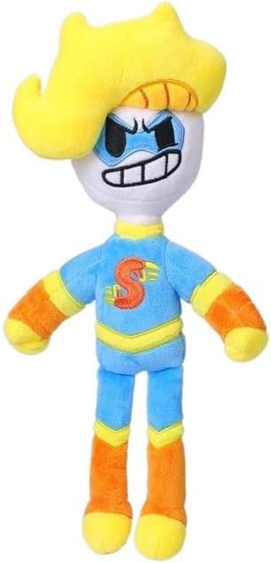 Peluche de pelo amarillo 2024 para niños, de Bryson y Jamón, figura de peluche, juguetes de peluche de anime de dibujos animados para regalos de