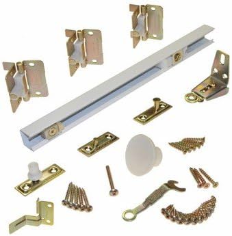 Johnson Hardware Serie 1700 Juego de herrajes de doble pliegue blanco de 2 paneles de 30 pulgadas