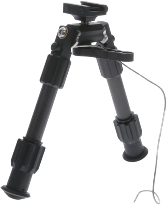TRUGLO Tac Pod Carbon Pro – Bípode de rifle portátil ajustable ligero y duradero con base pivotante, estilo de montaje y opciones de longitud de