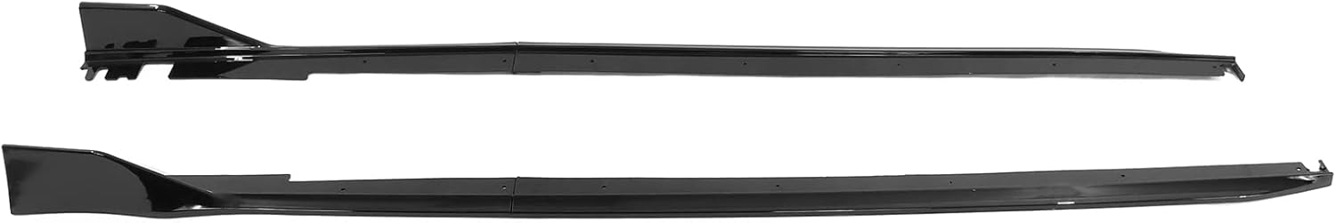 IKON MOTORSPRTS – Faldas laterales compatibles con Honda Civic Sedán de 4 puertas 2022-2024, polipropileno PP negro brillante tipo R, labio divisor