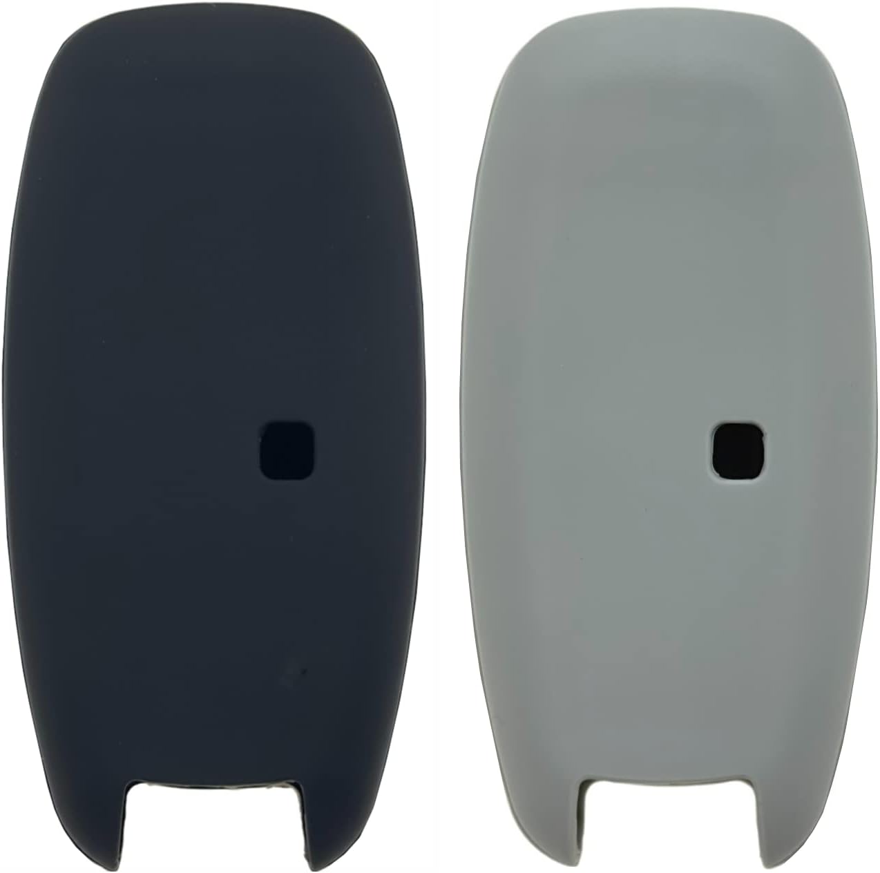 Funda de goma de silicona para llavero compatible con Nissan Pathfinder Rogue (5 botones, negrogris)