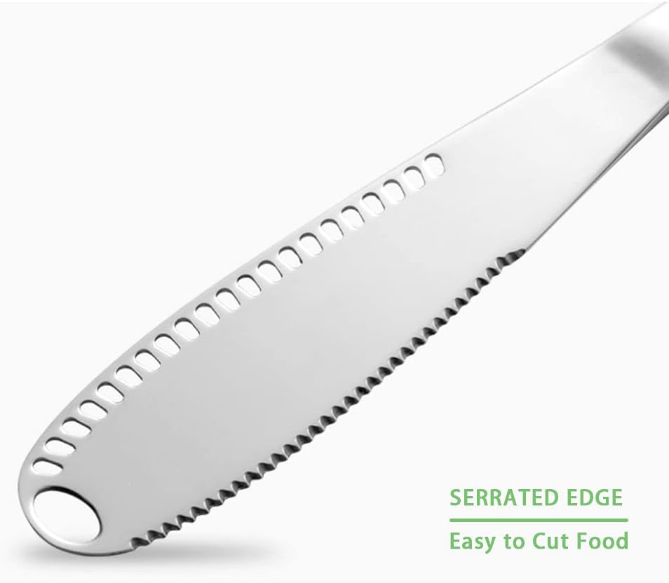 NA – Cuchillo de mantequilla 3 en 1, cuchillo esparcidor de mantequilla para mantequilla fría, una herramienta indispensable para procesar