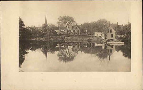 View of Lake and Houses Vermont VT Original Antique Postcard