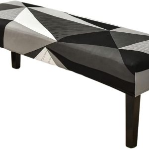 HAOYONG Funda elástica de elastano para asiento de banco de comedor, fundas de cojín rectangulares para banco de piano, protector de muebles para HAOYONG Funda elástica de elastano para asiento de banco de comedor, fundas de cojín rectangulares para banco de piano, protector de muebles para