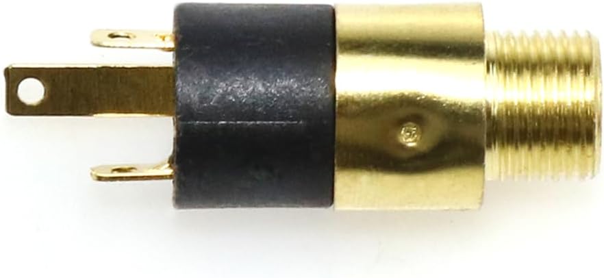 Lovelysp 0.138 in estéreo Jack Panel 0.138 in montaje conector chapado en oro Jack-6PCS