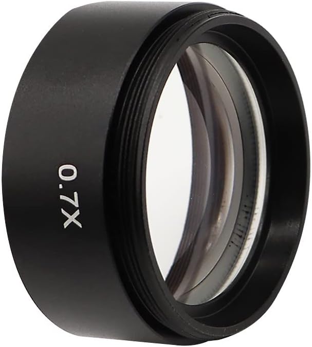 WD165 0.5X 0.7X 1.0X 2.0X Objetos Auxiliares Lente Microscopio Lente de cámara para Trinocular Estéreo Zoom Microscopio Barlow Lente de vidrio
