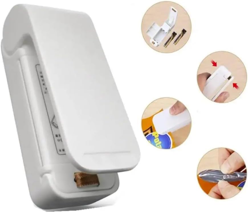 Mini sellador térmico para papas fritas, bolsas, alimentos. Para una frescura óptima de los alimentos