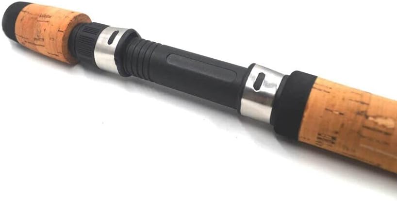 TEAMWILL Juego de 2 piezas de mango de caña de pescar Compuesto Cork Spinning Grip Reel Seat Building Repair