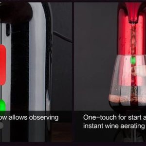 Aireador de vino eléctrico vertedor y dispensador de vino bomba con regalo recargable USB (negro) Aireador de vino eléctrico vertedor y dispensador de vino bomba con regalo recargable USB (negro)