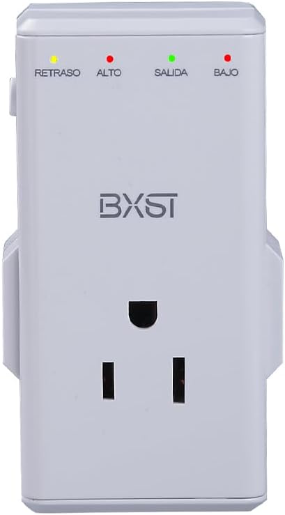 BXST Brownout Protector de sobretensiones de cuatro tomacorrientes, protector de voltaje para el hogar, enchufe giratorio de 350, protector de
