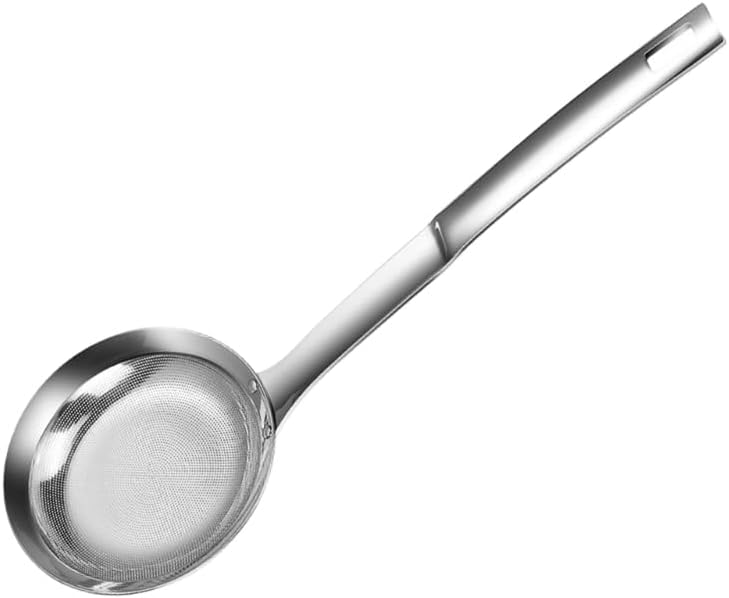 Cuchara ranurada con coladores, cucharas separadoras de aceite, accesorios de cocina para separar y colar aceite y líquidos, cuchara espumadera de