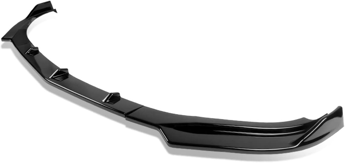 Juego de 3 piezas de alerón para parachoques delantero de automóvil, pintable, estilo deportivo, compatible con Alfa Romeo Giulia 2017-2021, negro