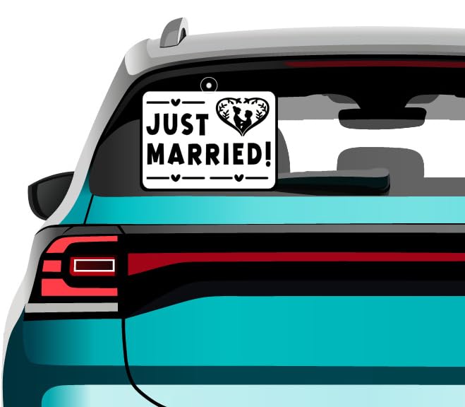 Just Married Signs  Wedding Car Signs  Signs for Cars  Marriage Announcement  Bridal Gifts  Groom Gifts  Just Married Display