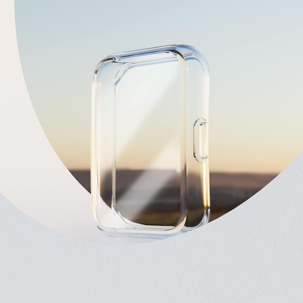 Paquete de 2 fundas de reloj compatibles con Huawei Watch Fit 2, protector de pantalla de TPU suave, resistente a los arañazos, cobertura completa,