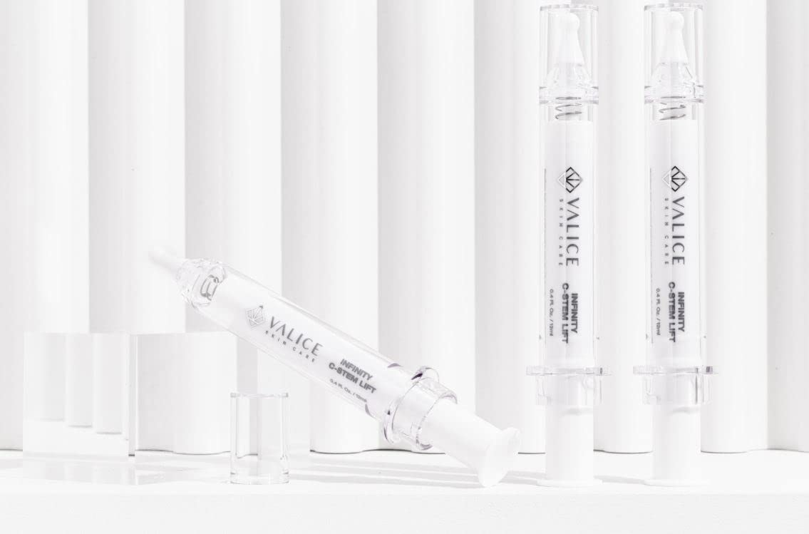 Valice Infinity C Stem – Micro suero de elevación instantánea hecho con células madre vegetales, funciona para reducir visiblemente las bolsas y