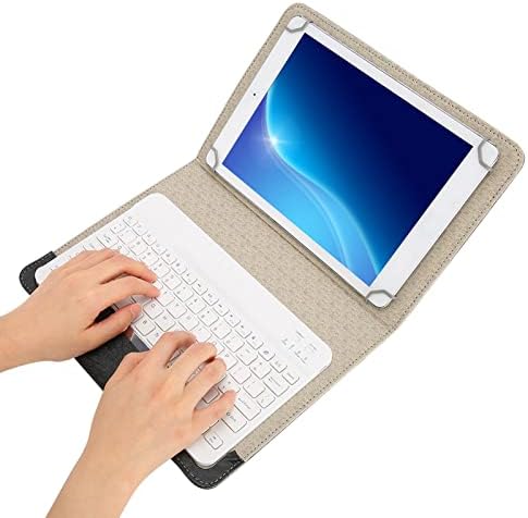 Goshyda 9.7 10.1 pulgadas universal Tablet PU funda protectora + teclado Bluetooth para Androidpara iOSpara ganar, para airepara Samsungpara Huawei