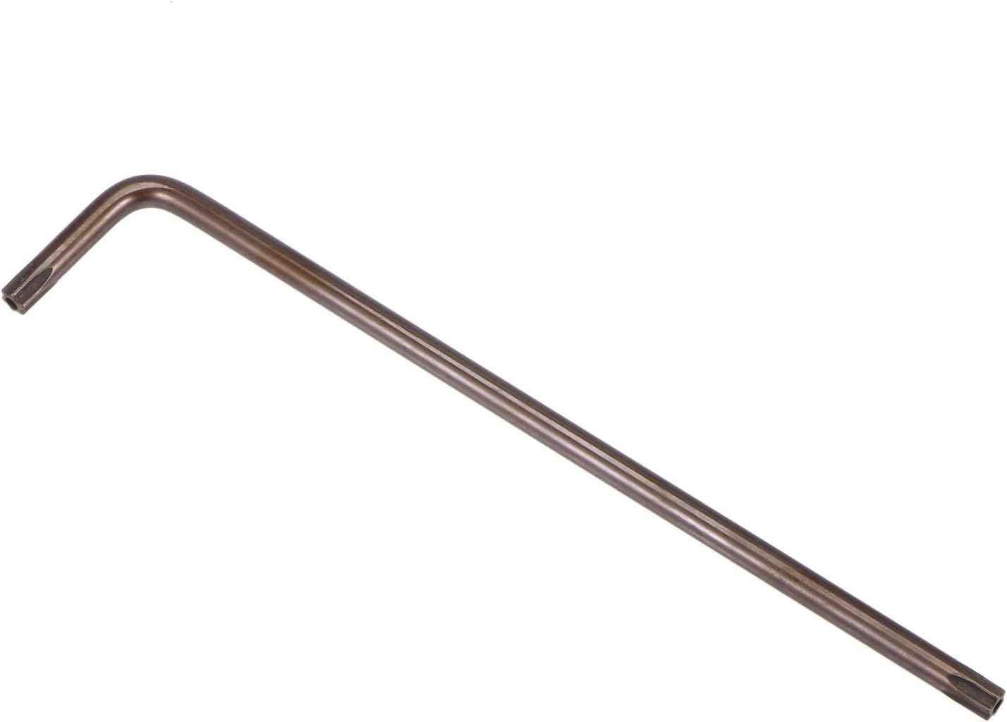 uxcell T30 Anti Tamper Proof Torx Star Key Bit Llave, forma de L 6.5 pulgadas brazo largo, acero S2
