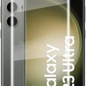 2 piezas de película de vidrio templado curvado 3D para Samsung Galaxy S23 Ultra 5G de 6.8 pulgadas, HD, transparente, sensible al tacto, desbloqueo 2 piezas de película de vidrio templado curvado 3D para Samsung Galaxy S23 Ultra 5G de 6.8 pulgadas, HD, transparente, sensible al tacto, desbloqueo