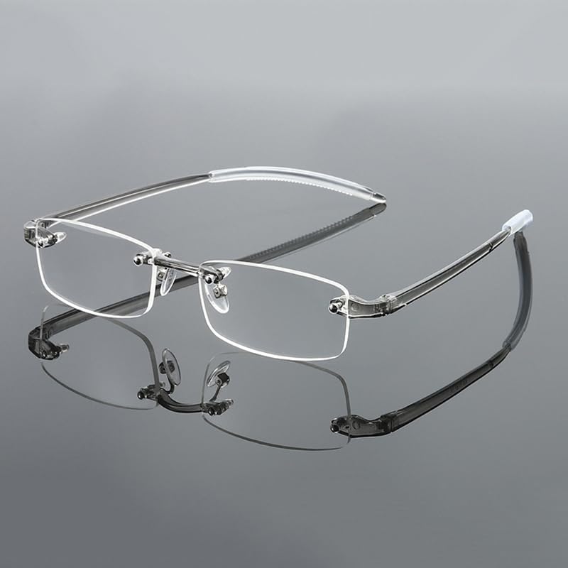 Lector ultraligero gris TR90 de los vidrios de lectura sin montura unisex flexibles 164.0 ft m