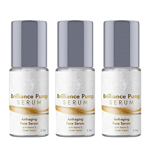 Brilliance Pump Serum, suero para ojos Brilliance Pump, suero facial antienvejecimiento (3 piezas)