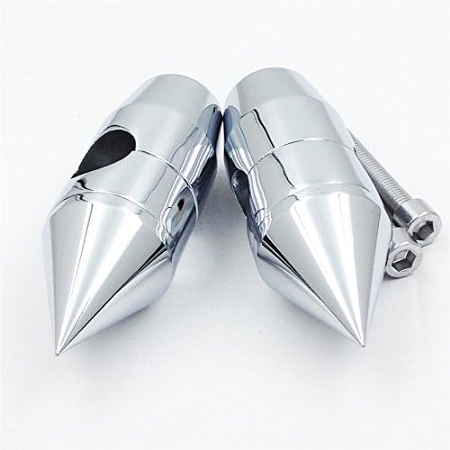 HTTMT MT030-005-1 “- 1” pulgadas Spike elevadores de manillar compatibles con Harley Cruisers Choppers Metrics Victory CROMADO