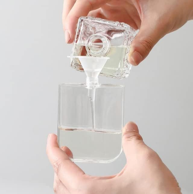 Embudo de cocina Embudo de plástico para llenar botellas, conservas y cocinar (juego de 3 piezas de tamaño grande)
