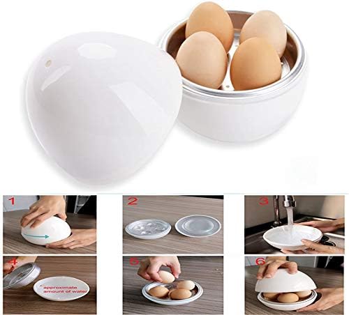 Egg Pod – Huevos de cocción de huevos, vaporizador de huevos perfectamente huevos y despega la cáscara