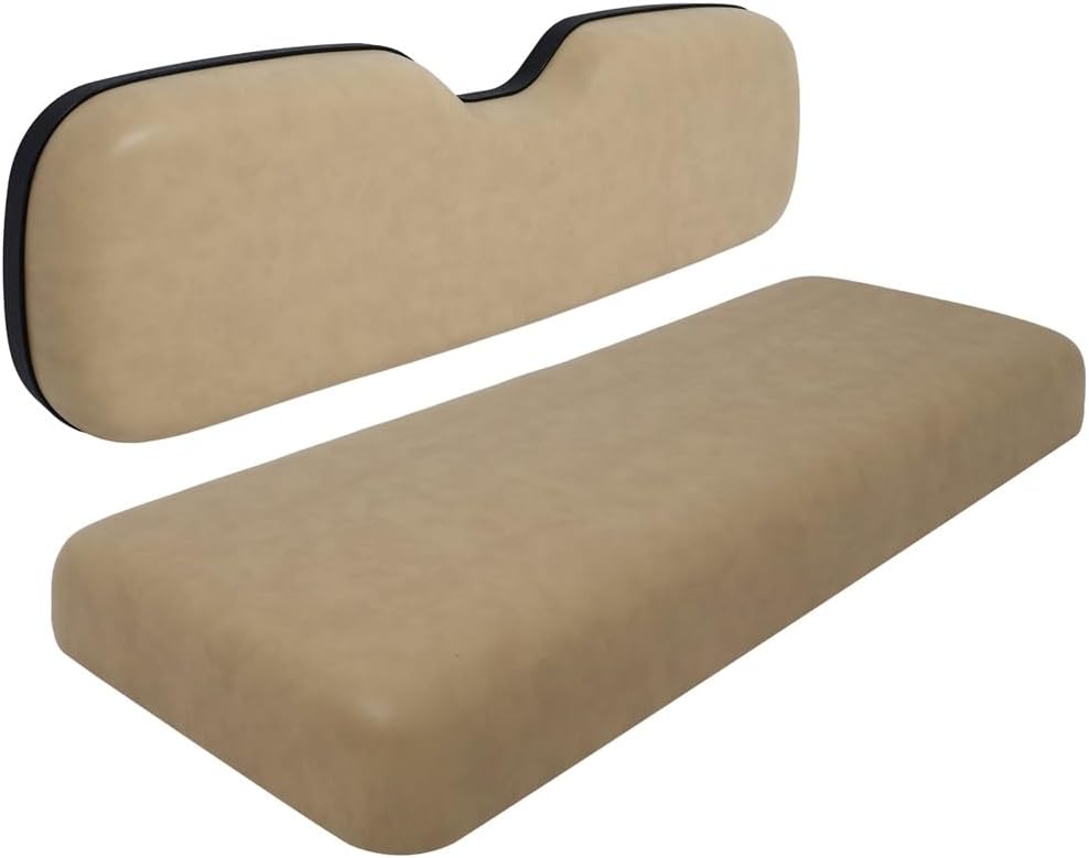 Cojines de repuesto universales para asiento trasero con tapa para carrito de golf EZGO, para Club Car, para Yamaha, Tan
