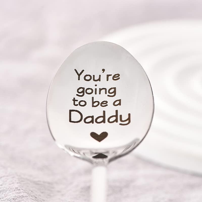 Regalos de anuncio de embarazo, cuchara para papá, para ser esposo, regalos de esposa, regalos de revelación de bebé, regalos para esposo, regalos