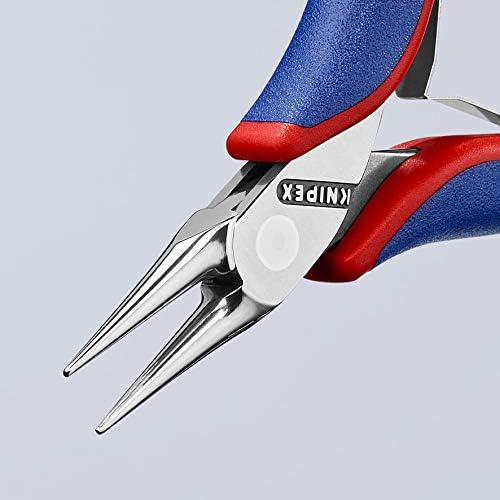 KNIPEX Alicates para electrónica – puntas redondas, color negro