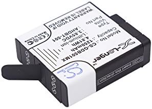 FYIOGXG Batería de 1250 mAh para GoPro 601-10197-00, AABAT-001, ASST1, CHDHX-501, CHDHX-701, CHDHX-701-RW, Hero 2018, Hero 5, Hero 5 Black, Hero 6,