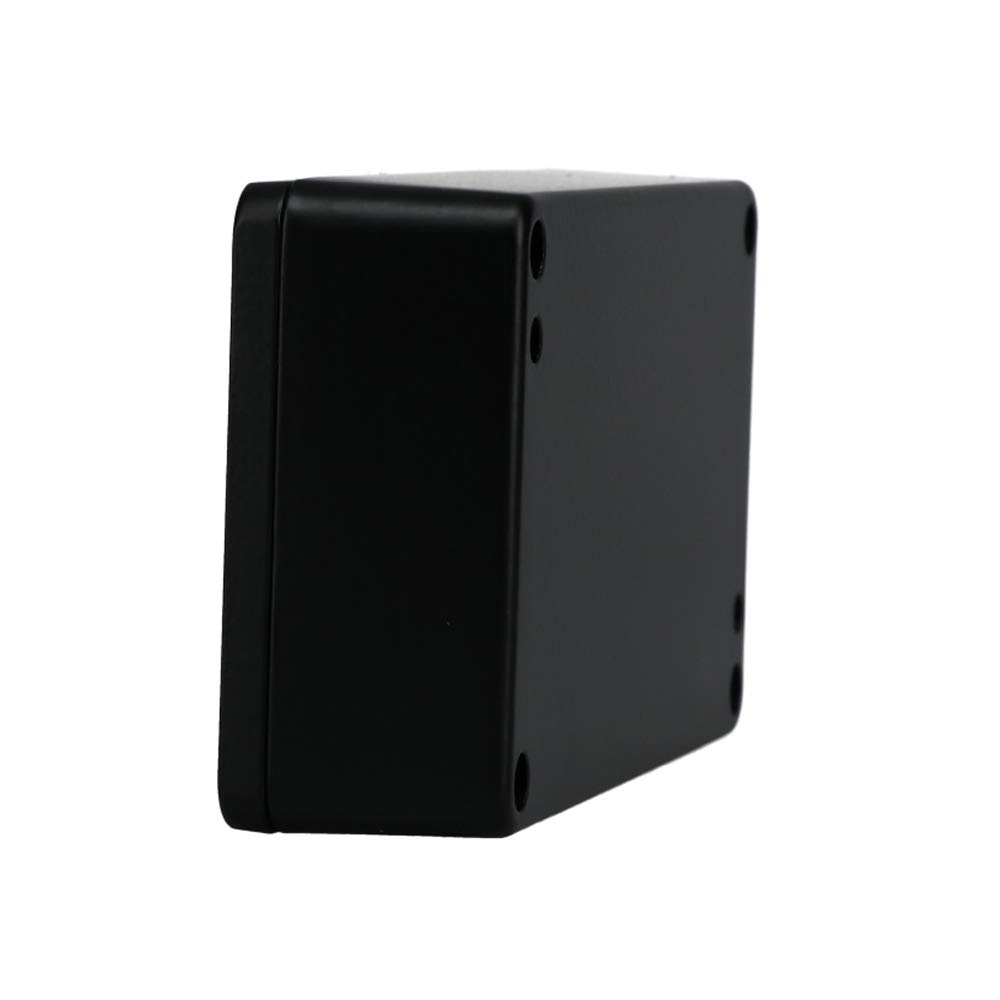 BUD Industries AN-1302-AB IP68 Caja de aluminio 4.55 pulgadas de largo x 2.58 pulgadas de ancho x 1.18 pulgadas de alto, negro