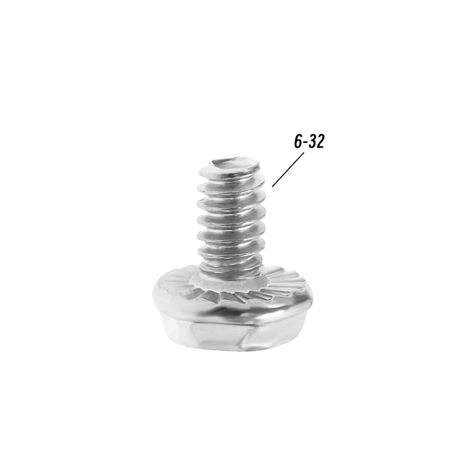 100 tornillos hexagonales dentados 632 tornillos de montaje para placa base 632 disco duro PC caja tornillos acero plateado accesorios para
