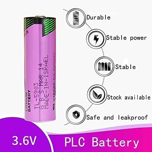 XIAOXX (6 unidades) 3.6V 2400mAh TL-5903 AA batería de litio SL-360 TL-2100 PLC 6ES7971-0BA00 para Siemens S7-400 ER14500 PLC máquina para 2.4Ah