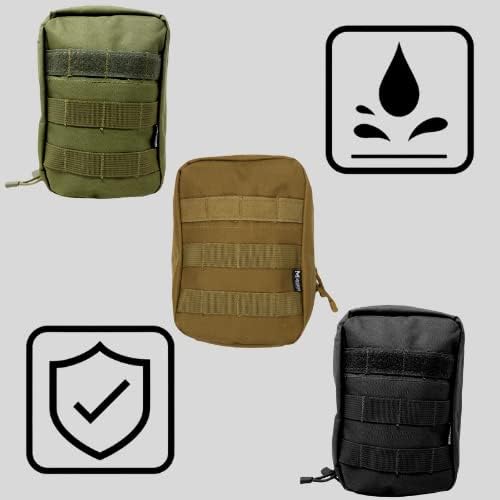 Molle Tactical IFAK – Bolsa de utilidad, equipo médico de primeros auxilios de estilo militar, nailon, resistente al agua