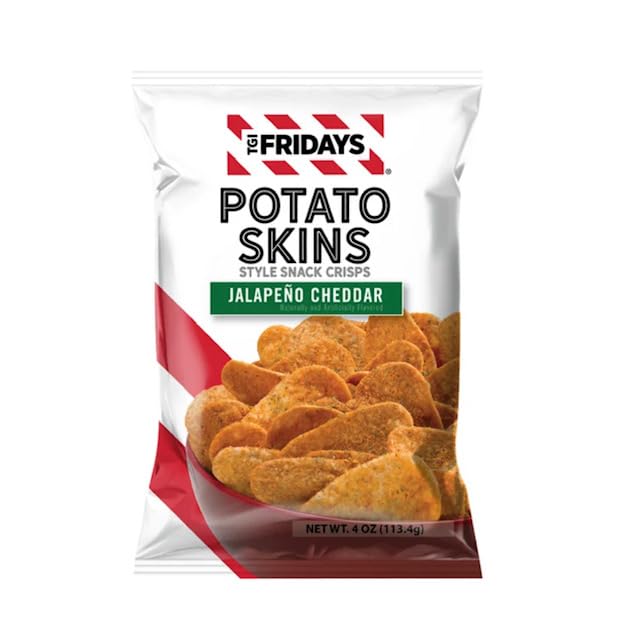 Pieles de Patata TGI Fridays Jalapeño Cheddar NET WT 4 oz (113.4 g) Sin gluten