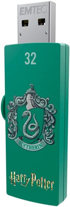 EMTEC Harry Potter M730 – Unidad flash USB 2.0 de 32 GB -Slytherin y Hogwarts Duo Pack (ECMMD32GM730HP02P2)