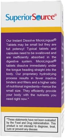 Vitamina B1 (tiamina), 100 mg, tabletas sublinguales de disolución rápida debajo de la lengua, 100 unidades, aumento del metabolismo y producción de