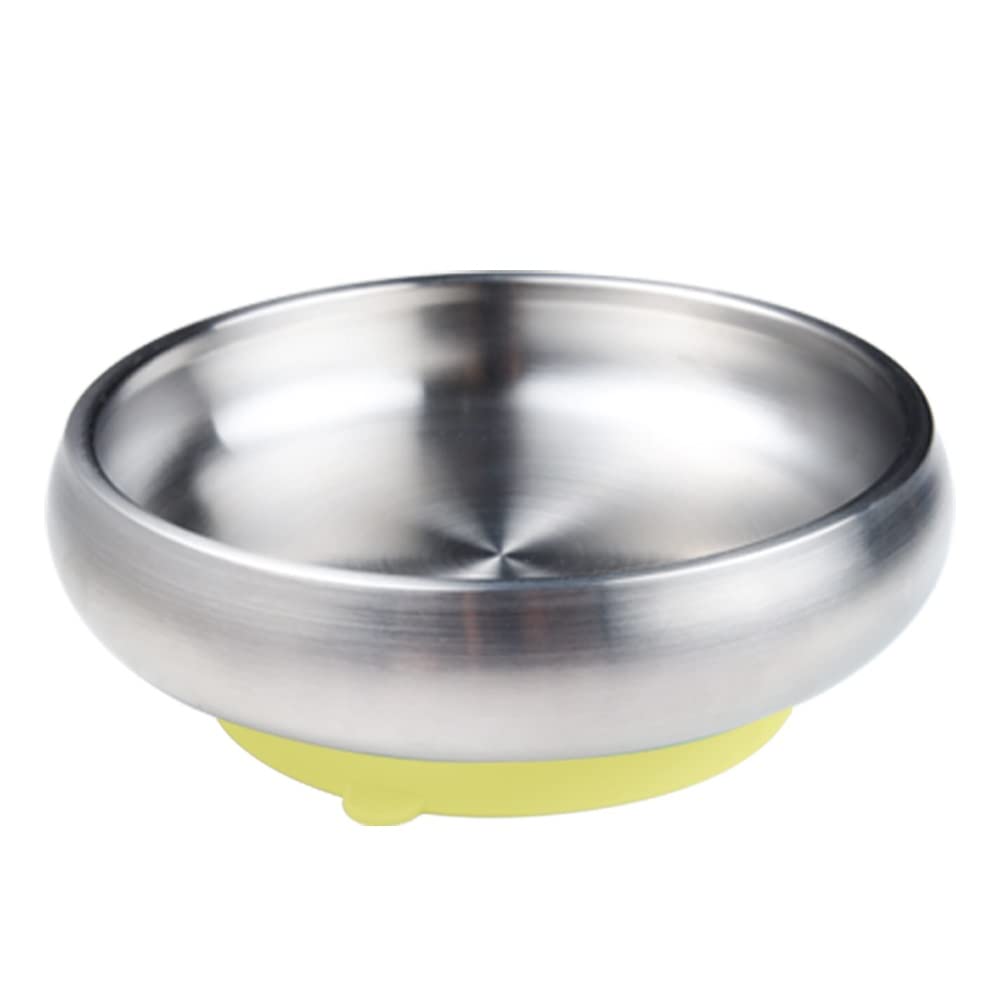 x Little.b Cuenco para cereales de acero inoxidable 1810 de doble pared con base de succión  20 onzas  20.3 fl oz (morado)