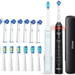 Bitvae Paquete de cepillos de dientes eléctricos ultrasónicos y giratorios para adultos y niños, cepillos de dientes recargables sónicos aceptados Bitvae Paquete de cepillos de dientes eléctricos ultrasónicos y giratorios para adultos y niños, cepillos de dientes recargables sónicos aceptados