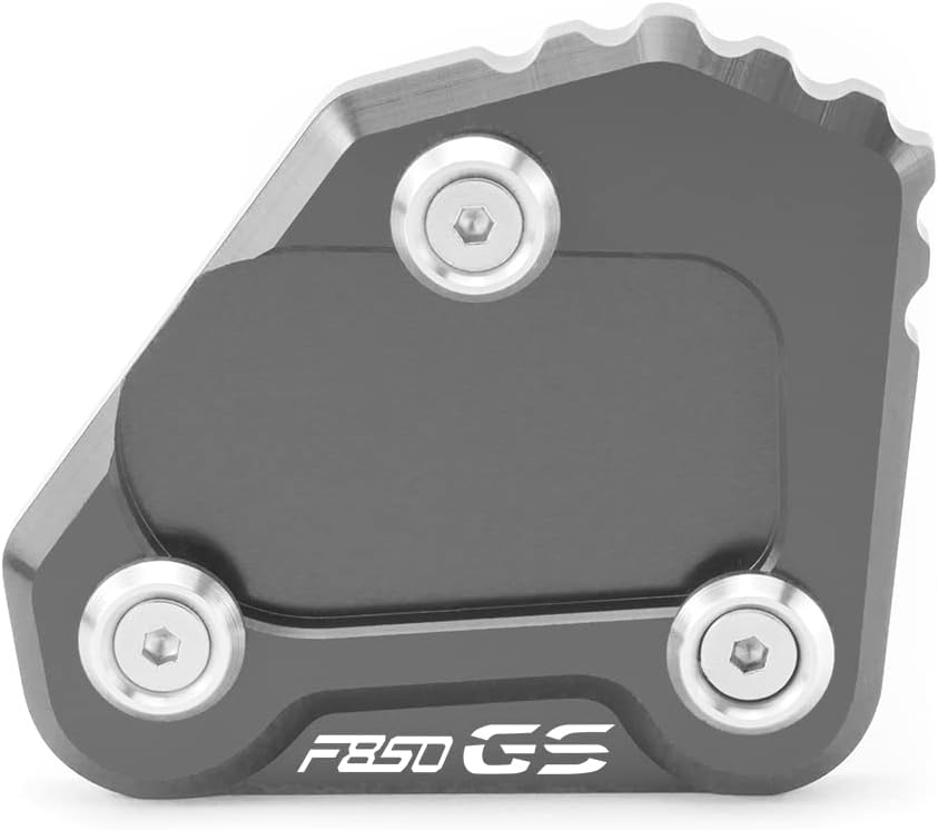 Wooxiu For BMW F850GS 2018-2022 Motorcycle CNC Kickstand Side Stand Enlarge Extension Pad f850 gs f 850 gs f850gs adventure Accessories (gray)